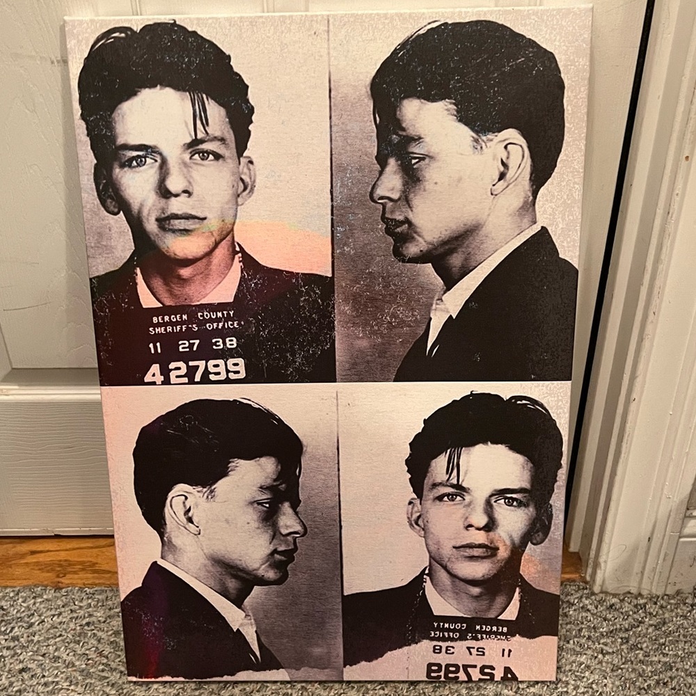 Frank Sinatra - Mug Shot - Canvas Print